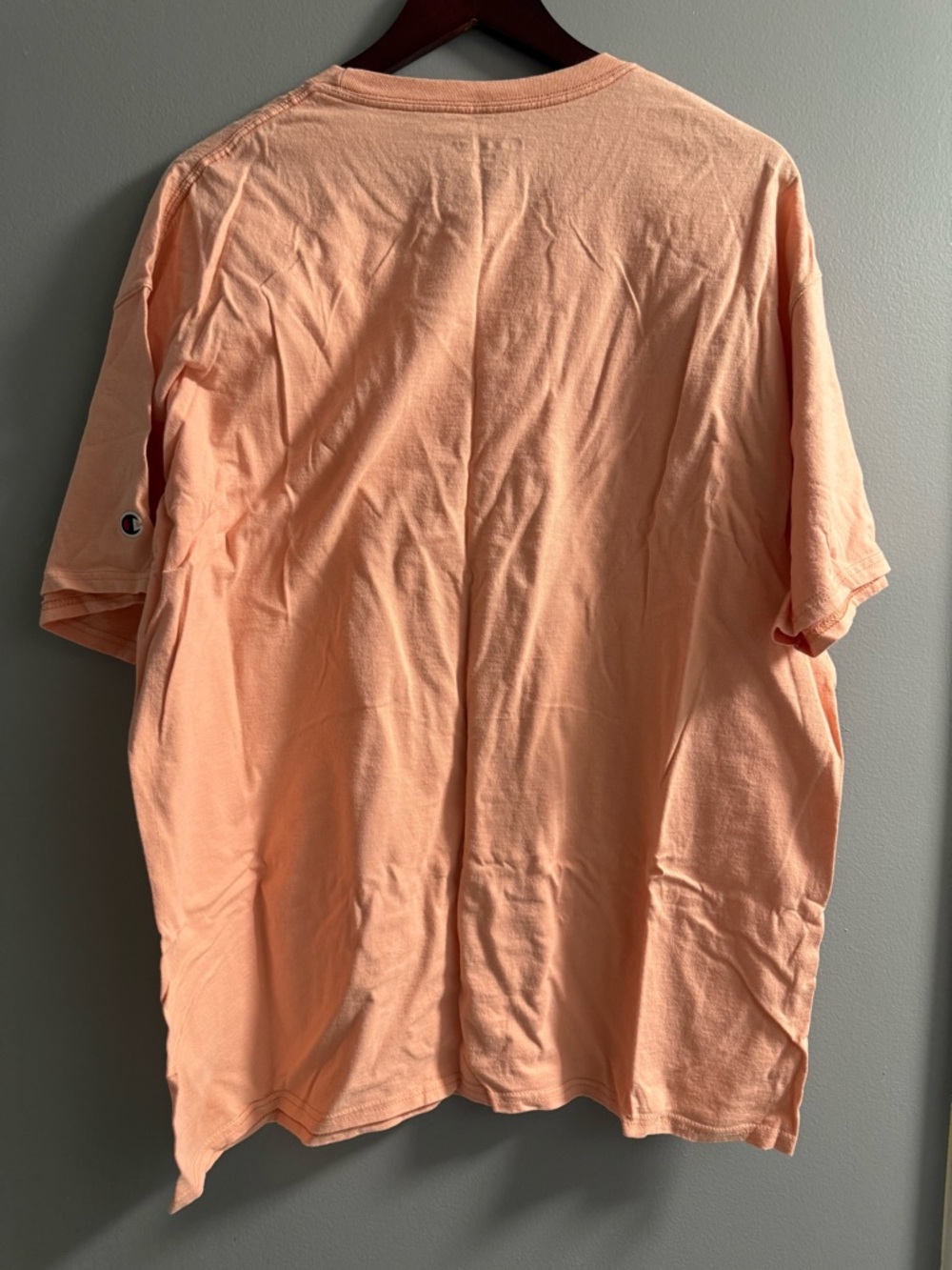 Champion Men’s Peach Short-Sleeve Logo T-Shirt - Picture 2 of 3